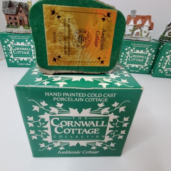 Cornwall Cottage Collection Set of 6 Vintage 1987 Hand Painted Museum Collection - Picture 4 of 16